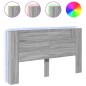 vidaXL Cabecero de cama con LED gris Sonoma 180x16,5x103,5 cm vidaXL Cabecero de cama con LED gris Sonoma 180x16,5x103,5 cm