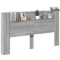 vidaXL Cabecero de cama con LED gris Sonoma 180x16,5x103,5 cm vidaXL Cabecero de cama con LED gris Sonoma 180x16,5x103,5 cm
