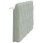 vidaXL Cabecero de cama acolchado terciopelo gris claro 120 cm
