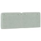 vidaXL Cabecero de cama acolchado terciopelo gris claro 120 cm