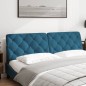 vidaXL Cabecero de cama acolchado terciopelo azul 180 cm vidaXL Cabecero de cama acolchado terciopelo azul 180 cm