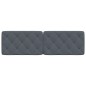 vidaXL Cabecero de cama acolchado terciopelo gris oscuro 160 cm vidaXL Cabecero de cama acolchado terciopelo gris oscuro 160 cm
