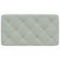 vidaXL Cabecero de cama acolchado terciopelo gris claro 90 cm vidaXL Cabecero de cama acolchado terciopelo gris claro 90 cm
