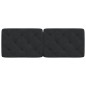 vidaXL Cabecero de cama acolchado terciopelo negro 140 cm vidaXL Cabecero de cama acolchado terciopelo negro 140 cm