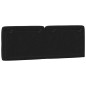 vidaXL Cabecero de cama acolchado terciopelo negro 140 cm vidaXL Cabecero de cama acolchado terciopelo negro 140 cm