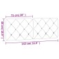 vidaXL Cabecero de cama acolchado terciopelo negro 140 cm vidaXL Cabecero de cama acolchado terciopelo negro 140 cm