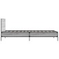 vidaXL Estructura cama madera ingeniería metal gris Sonoma 90x200 cm vidaXL Estructura cama madera ingeniería metal gris Sonoma 90x200 cm