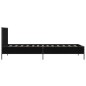 vidaXL Estructura de cama madera de ingeniería y metal negra 75x190 cm vidaXL Estructura de cama madera de ingeniería y metal negra 75x190 cm