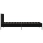 vidaXL Estructura de cama madera ingeniería y metal negro 100x200 cm vidaXL Estructura de cama madera ingeniería y metal negro 100x200 cm