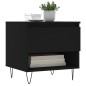 vidaXL Mesa de centro madera de ingeniería negro 50x46x50 cm