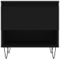 vidaXL Mesa de centro madera de ingeniería negro 50x46x50 cm