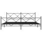 vidaXL Estructura de cama cabecero y estribo metal negro 193x203 cm vidaXL Estructura de cama cabecero y estribo metal negro 193x203 cm