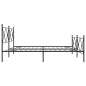 vidaXL Estructura de cama cabecero y estribo metal negro 193x203 cm vidaXL Estructura de cama cabecero y estribo metal negro 193x203 cm