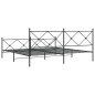 vidaXL Estructura de cama cabecero y estribo metal negro 193x203 cm vidaXL Estructura de cama cabecero y estribo metal negro 193x203 cm
