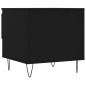 vidaXL Mesa de centro madera de ingeniería negro 50x46x50 cm