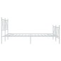 vidaXL Estructura cama metal con cabecero y estribo blanco 140x200 cm vidaXL Estructura cama metal con cabecero y estribo blanco 140x200 cm