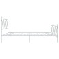 vidaXL Estructura cama metal con cabecero y estribo blanco 160x200 cm