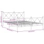 vidaXL Estructura cama metal con cabecero y estribo blanco 160x200 cm