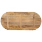 vidaXL Tablero de mesa ovalado madera maciza de mango 100x40x2,5 cm vidaXL Tablero de mesa ovalado madera maciza de mango 100x40x2,5 cm