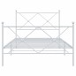 vidaXL Estructura cama metal con cabecero y pie cama blanca 100x200 cm vidaXL Estructura cama metal con cabecero y pie cama blanca 100x200 cm