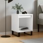vidaXL Mesita de noche madera contrachapada blanco 40x35x50 cm vidaXL Mesita de noche madera contrachapada blanco 40x35x50 cm