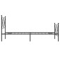vidaXL Estructura de cama con cabecero y estribo metal negro 80x200 cm vidaXL Estructura de cama con cabecero y estribo metal negro 80x200 cm