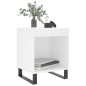 vidaXL Mesita de noche madera contrachapada blanco 40x35x50 cm vidaXL Mesita de noche madera contrachapada blanco 40x35x50 cm