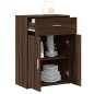 vidaXL Aparador madera de ingeniería roble marrón 60x30x84 cm vidaXL Aparador madera de ingeniería roble marrón 60x30x84 cm