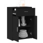 vidaXL Aparador madera de ingeniería negro 60x30x84 cm vidaXL Aparador madera de ingeniería negro 60x30x84 cm