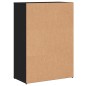 vidaXL Aparador madera de ingeniería negro 60x30x84 cm vidaXL Aparador madera de ingeniería negro 60x30x84 cm