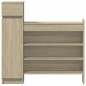vidaXL Zapatero madera de ingeniería roble Sonoma 100,5x28x100 cm vidaXL Zapatero madera de ingeniería roble Sonoma 100,5x28x100 cm