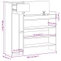 vidaXL Zapatero madera de ingeniería roble Sonoma 100,5x28x100 cm vidaXL Zapatero madera de ingeniería roble Sonoma 100,5x28x100 cm