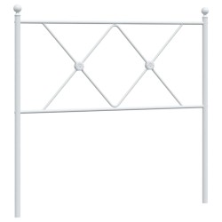 vidaXL Cabecero de metal blanco 90 cm