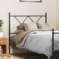 vidaXL Cabecero de metal negro 90 cm vidaXL Cabecero de metal negro 90 cm