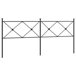 vidaXL Cabecero de metal negro 193 cm