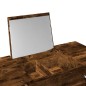 vidaXL Tocador con espejo color roble ahumado 100x45x76 cm vidaXL Tocador con espejo color roble ahumado 100x45x76 cm