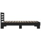 vidaXL Estructura de cama madera ingeniería y metal negro 100x200 cm vidaXL Estructura de cama madera ingeniería y metal negro 100x200 cm