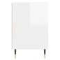 vidaXL Mueble para TV madera contrachapada blanco brillo 160x35x55 cm