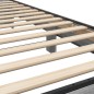 vidaXL Estructura cama madera ingeniería metal gris Sonoma 90x190 cm