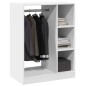 vidaXL Armario de madera de ingeniería blanco 77x48x102 cm
