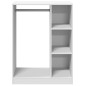 vidaXL Armario de madera de ingeniería blanco 77x48x102 cm