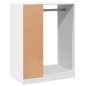 vidaXL Armario de madera de ingeniería blanco 77x48x102 cm