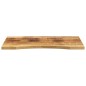 vidaXL Tablero de escritorio con curva madera mango rugosa 90x60x2,5cm vidaXL Tablero de escritorio con curva madera mango rugosa 90x60x2,5cm
