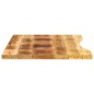 vidaXL Tablero de escritorio con curva madera mango rugosa 90x60x2,5cm vidaXL Tablero de escritorio con curva madera mango rugosa 90x60x2,5cm