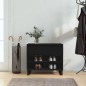 vidaXL Mueble zapatero madera contrachapada negro 70x36x60 cm vidaXL Mueble zapatero madera contrachapada negro 70x36x60 cm
