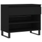 vidaXL Mueble zapatero madera contrachapada negro 70x36x60 cm vidaXL Mueble zapatero madera contrachapada negro 70x36x60 cm
