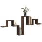 vidaXL Estantería pared madera ingeniería roble marrón 104,5x10x43 cm vidaXL Estantería pared madera ingeniería roble marrón 104,5x10x43 cm