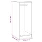 vidaXL Armario de madera de ingeniería roble ahumado 48x41x102 cm vidaXL Armario de madera de ingeniería roble ahumado 48x41x102 cm