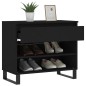 vidaXL Mueble zapatero madera contrachapada negro 70x36x60 cm vidaXL Mueble zapatero madera contrachapada negro 70x36x60 cm