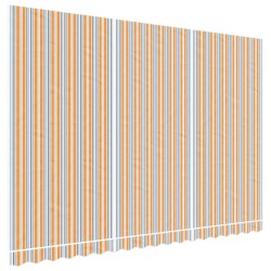 vidaXL Tela de repuesto de toldo rayas de colores 4,5x3 m